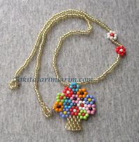 Easy Beaded Vase of Flowers Pendant Tutorial ~ The Beading Gem's Journal