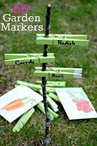 24 DIY Garden Plant Markers, Plant Label Ideas