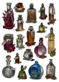 Bottles - watercolor by JuliaTar on DeviantArt