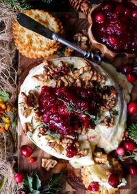 Baked Cranberry Walnut Brie -