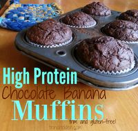 Start your day with high protein muffins for good energy (and quick clean up!) These are gently sweetened and gluten free and my kids love them!