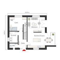 Raumgrundfläche: 86,00 m2