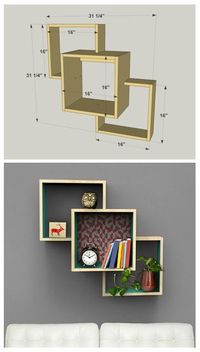 DIY Wall-Mounted Display Shelves :: Find the FREE PLANS for this project and many others at buildsomething.com