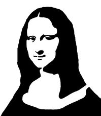 Mona Lisa Stencil by peoplperson