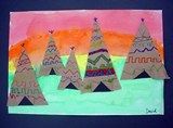 Gr 4 art idea for First Nations