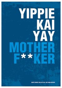 Die Hard Movie Poster Quote Print Typography Art by PeanutoakPrint