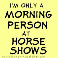 early mornings....