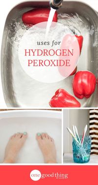 Learn 30 amazing ways to use hydrogen peroxide to sanitize, disinfect, and deodorize all kinds of things around your home.