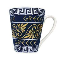 Greece Coffee Mug Greece Meander Tea Mug Large 200ml In Blue & Gold Color New | eBay
