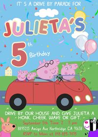 #BIRTHDAYPARTY #BIRTHDAYINVITE #birthdayinvitation #birthdaydecoration #birthdayprintable #peppa #peppapig #peppapiginvite #peppapigparty #peppapigbirthday #peppapiginvitation #KidsBirthday #DriveByparadebirthday #DriveByparadeinvite #DriveByparadeinvitation #DriveByparadedecoration #drivebyparade #PeppaPigDriveByParadeBirthdayInvitation