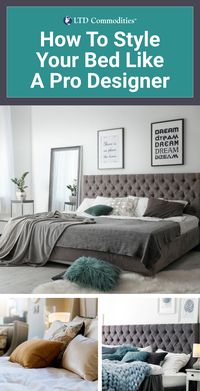 These simple tips will show you how to style your bed like a pro designer. Bedroom decor should be comfy and cozy. From throw blankets to layering techniques to headboards and more, check out these easy hacks.