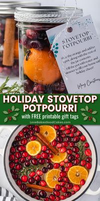 This great-smelling Holiday Potpourri, made from all your favorite wintertime ingredients, will brighten up even the moodiest Grinch and get everyone in the holiday spirit!