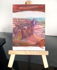 Canyonland National Park ACEO Original Art Watercolor | Etsy