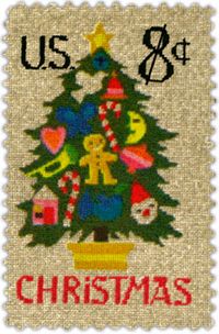 1973 Christmas stamp.