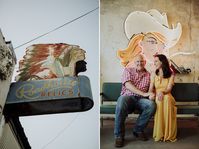 Roadhouse Relics engagement photos in Austin, TX | Wylea & Steve | Austin Wedding Photographer