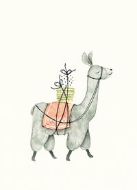 Postkaart | Lama