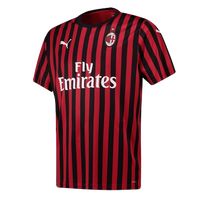 19-20 AC Milan Home Black&Red Soccer Jerseys Shirt - Cheap Soccer Jerseys Shop | MINEJERSEYS.CN