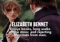 Literary Protagonists Summed Up in a Single Sentence – Elizabeth Bennet #books #literature #JaneAusten