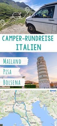 Schnapp deinen Camper und ab nach Italien! Ich zeige dir meine Route mit jeder Menge Tipps für Sehenswürdigkeiten und Stellplätze. #Wohnmobil #italien