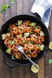 Honey Garlic Shrimp Skillet