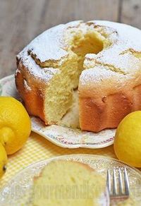 gâteau, citron, crème fraîche,