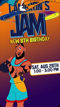 This is a digital, Space Jam Birthday Video Invitation. the invitation will be personalized by a professional designer after your purchase, using the info that you wrote at the buyers note when checking out. #spacejam #spacejamparty #spacejam2 #spacejamnewlegacy #spacejaminvite #spacejaminivtation #spacejamvideoinvitation #birthday #birthdayparty 3kidsbirthday #kidsinvitation #videoinvitation