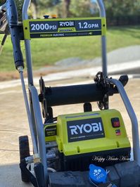 With 2000 psi, this electric washer is great for so many home jobs. It can be used to clean outdoor furniture, grills, windows, garages and so much more. It comes with an attachment for soap if you want to use it. You don’t have to. I did not use any chemicals on my outdoor travertine.