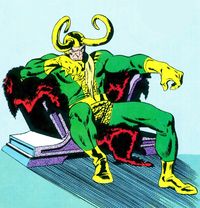 Loki on His Throne