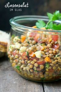 Lauwarmer Linsensalat im Glas | Madame Cuisine Rezept