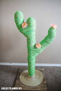 DIY Cactus Cat Scratching Post – DIYFix.org