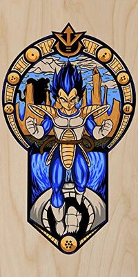 'Prince' Anime Cartoon Parody - Plywood Wood Print Poster Wall Art