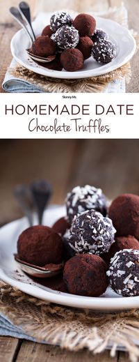 Superfoods like coconut oil and shredded coconut supply healthy unsaturated fats that promote feelings of fullness. Scrumptious, candy-like dates pack in filling fiber and slow-releasing energy. Cocoa powder delivers powerful antioxidants and gives each truffle a chocolatey kick. These tasty truffles make the ultimate crowd-pleaser dessert!
