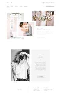 Malou von Baumhauer Wedding Photography website design, built with our Lovely theme. Fine art wedding photography website inspiration. #fineart #wordpress #floclients