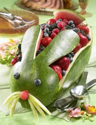Watermelon Fruit Basket Bunny...