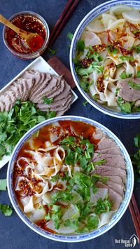 Lanzhou beef noodle soup, home version (兰州牛肉面) - Red House Spice