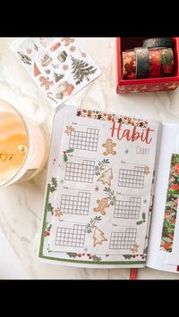 Are you looking for some inspiration for your December bullet journal? I've got you covered with my full gingerbread-themed bullet journal spread! Here, we are decorating the habit tracker, but you can check out the full spread by visiting Your Healthy Beginning. Check it out!