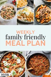 Simplify your dinner routine with our FREE meal plan featuring healthy and delicious recipes. From meal planning ideas to easy-to-use meal planner, we've got you covered. Say goodbye to the stress of meal planning and hello to happy and healthy dinners! #tastesbetterfromscratch #familymealplanning #freemealplan #stressfreedinner #mealplan #mealplandinner