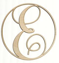 Wood Monogram Letters - E