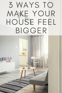 Follow these simple and budget-friendly tips to make your house feel bigger. We all need to maximize our space and make our homes feel bigger and more functional so here are some tips to simplify and streamline!
