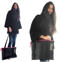 Faux leather bag oversize with long strap in grosgrain, twin handles, long zip and 2 internal pockets. You can choose between different combination of colors. Every bag is an unique piece 100% Made in Italy, hand sewn by our artisans with high quality materials. Measurements: 30 x 40 cm Material: 100% Polyester Garment Care: Do not wash