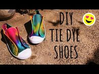 Repurposing your old shoes has never been so colorful! These easy tie-dye shoes are the answer to all your old shoe problems.