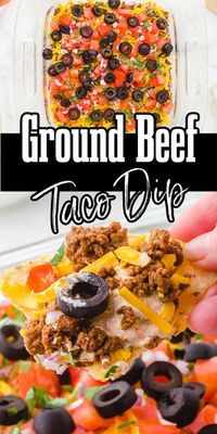 Super simple ground beef taco dip is perfect for your next party, watching the game or for Cinco de Mayo. An easy layer dip, It's easy to make and always a hit! It will be the first thing gone at your gathering. Make individual cups filled layer dip for an easy walking taco dip! #TacoTuesday #tacodip #cincodemayo #partyfood #bowlmeover