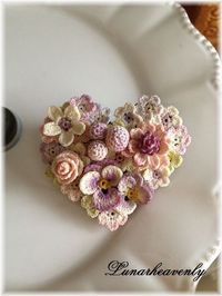 crochet brooch