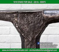 Ask for price with ID0875 on anvilsandtoolsforsale@gmail.com All pictures of all anvils on our website anvil for sale, anvils, blacksmith, blacksmiths, blacksmithing, antique tools, tool collector, swage block, stake, cone, cutler, french pig, amboss, incudine, schmied, forgeron, forge, enclume, forged, blacksmith tools, old tools, vintage tools, handtools, iron work, vise, stake, coutellier, chamouton, hulot harmel, collection, outil ancien, outils anciens, bigorne, art populaire, enclume