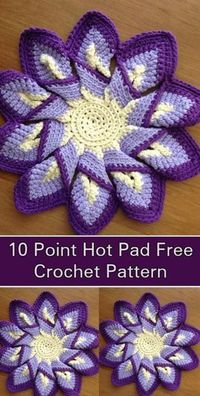Classic 10 point hot pad – Free Crochet Pattern | Your Crochet