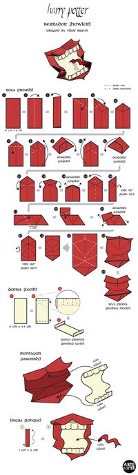 origami harry potter passo a passo - Pesquisa Google