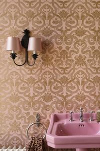 ANACONDA Traditional Wallpaper - Dusky Pink by @houseofhackney #architonic #wallcoverings #wallpapers #textile