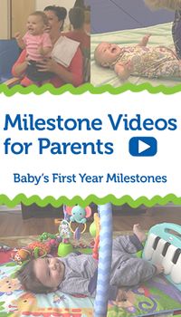 See all of baby's milestones for their first year. Watch the Pathways.org video series to see what motor, sensory, communication, and feeding milestones should look like from 0-12 months.