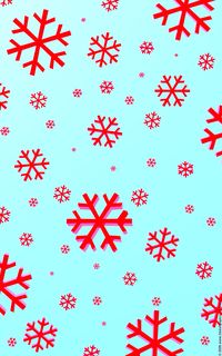Bright red and blue snowflake iphone wallpaper