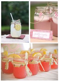 mason jar drinks